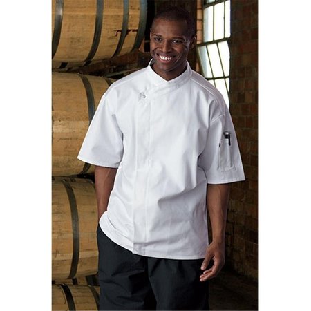 NATHAN CALEB Calypso Chef Coat in White - Small NA2065734